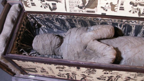 Момче откри мумия на тавана на баба си (снимки)